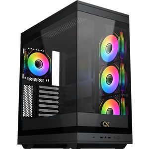 PC-behuizing - XIGMATEK - META - Mid Tower - E-ATX - Gehard glas - ARGB - Zwart