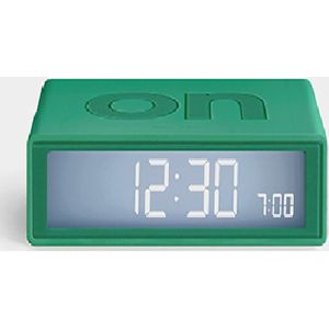 Lexon Flip+ Travel Digitale (Reis)wekker ON OFF - Emerald Green