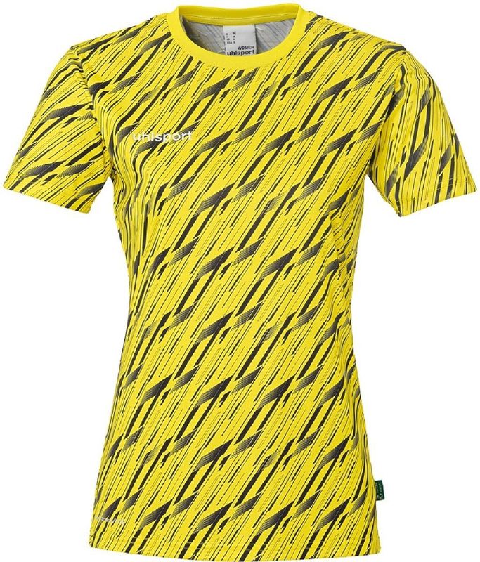 Uhlsport Damen Sportshirt Progressive 28 Shirt Kurzarm 1002268 Limonengelb-L