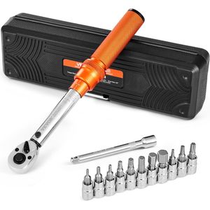VEVOR - Click Momentsleutel - Oranje - 1/4-Inch Aandrijving - 2,3-22,6 Nm