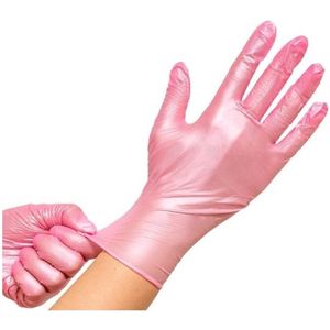 Volle Doos Roze 10 x 100st Comforties Soft nitril Glamour Roze Handschoen Maat: S Comforties - Roze - Nitril handschoen voor tatoeage / tattoo / piercing PMU enzv
