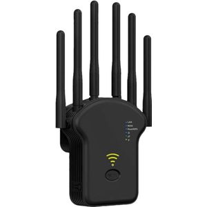 Dutchers® WiFi Versterker Stopcontact – Draadloos - 300Mbps, 2.4GHz – 4 Antennes – Tot 35 Apparaten – Ethernet Poort – One Click Setup – WiFi Repeater voor Thuis & Kantoor