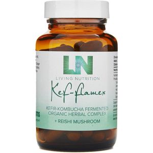 Living Nutrition / Kef-Flamex Gefermenteerde Reishi Capsules – Bio 60 stuks