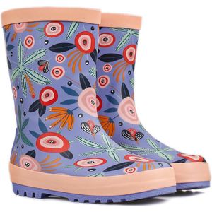 FashionBootZ regenlaarsjes met print lila-27.5