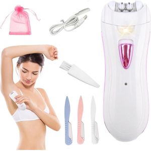 Epileerapparaat dames - Epilator Gezicht & Lichaam - Ladyshave – Gezichtsreiniger Met LED Licht - Ontharingsapparaat - Usb Oplaadbaar