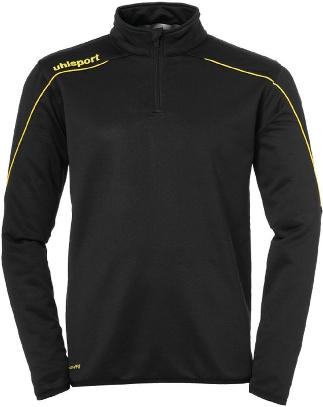 Uhlsport Kinder Trainingsjacke Stream 22 1/4 Zip Top 1002203 Schwarz/Limonengelb-104
