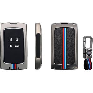 Metalen Autosleutel hoesje - Sleutelhoesje - Sleutelcover - Autosleutelhoes - Geschikt voor Renault & Dacia - Renault Clio, Renault Megane, Renault Captur, Renault Zoe, Renault Twingo, Renault Arkana, Renault Austral, Renault Rafale, Renault Espace,