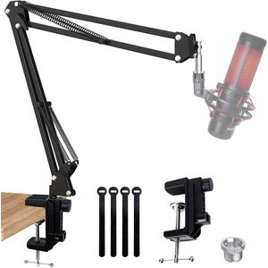 Verstelbare Boom Arm Microfoonstandaard – Schaararm Suspension Stand Compatibel met HyperX QuadCast, QuadCast S, RGB USB Condensator Microfoon