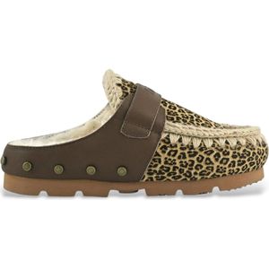 Mou - MU.FW431009D - Leren Klompen - Dierenprint - Casual