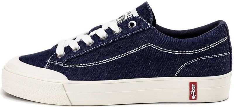 LS2 - Mid Sneakers - Canvas - Zwart - Vetersluiting