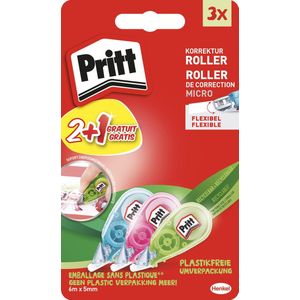 Pritt Micro Correctie roller 2st+1gratis
