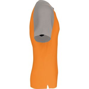 SportT-shirt Heren S Kariban Ronde hals Korte mouw Orange / Light Grey 100% Katoen
