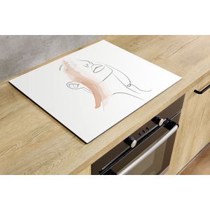 Inductiebeschermer - Modernface - 81x52 cm - Inductiebeschermer - Inductie Afdekplaat Kookplaat - Inductie Mat - Anti-Slip - Keuken Decoratie - Keuken Accessoires