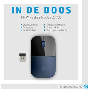 HP Z3700 - Draadloze muis / Blauw