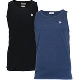 2-Pack Donnay Muscle shirt - Tanktop - Heren - Black/Navy - maat S
