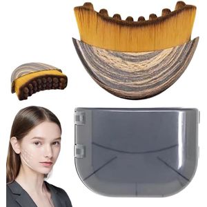 Gezichtsborsteltje voor lymfemassage en contourborstel - Zachte lichaamsborstel voor lymfedrainage behandeling