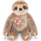 Hermann Teddy Knuffeldier Luiaard - zachte pluche stof - premium knuffels - grijs/bruin - 22 cm - Bosdieren