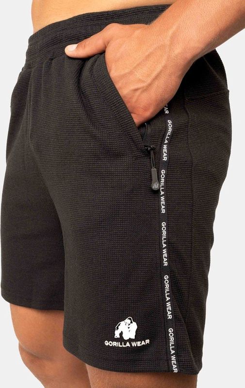 Gorilla Wear - Harvey Shorts - Zwart - Korte Sportbroek