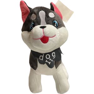 Happy Trendz® Husky Dogg Hond Knuffel 30 cm GROOT / Super Lief / Zacht /