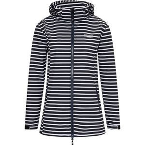 Nordberg Breton - Softshell Outdoor Zomerjas Dames - Navy/Donkerblauw Gestreept - Maat L