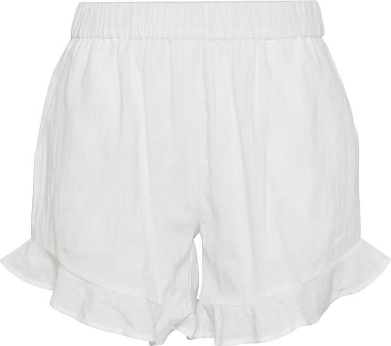 PIECES - PCMILLA HW SHORTS - Korte Broeken - Dames - High Rise - Regular Fit