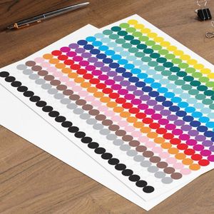 Stippen Stickers 16 kleuren - Topkwaliteit - 3 Grote Stickervellen - Label Stickers 10 mm - 1104 Gekleurde Stippen Stickers - Archiveren en Organiseren - Etiketten Stickers - Kleurcodering Stickers - Stickers Planner - Markeringspunten - Dot Stickers