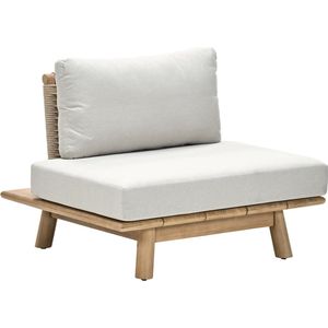 Garden Impressions Lunar lounge fauteuil - acacia white wash - rope sand - sahara sand