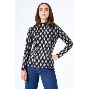 Garcia - T-shirt Longsleeve - Taupe - Met Print
