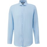 Overhemd - Effen - Linnen - Lange Mouw - Regular Fit