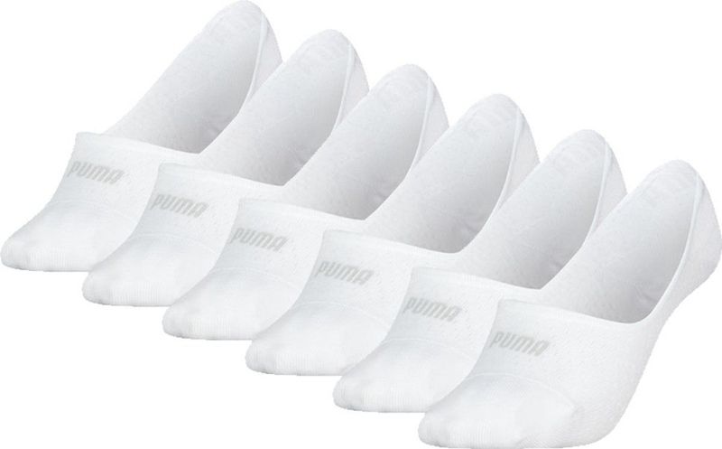 Puma - Footies Dames Mesh - Wit - 6 paar