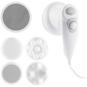 5-in-1 Elektrische Anti-cellulitis Massager met Vibratiemassage en 4 Uitwisselbare Koppen