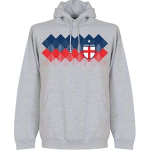 Engeland 2018 Pattern Hooded Sweater - Grijs - L
