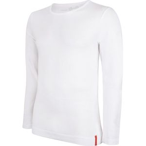 Undiemeister - T-shirt - T-shirt heren - Slim fit - Longsleeve - Gemaakt van Mellowood - Ronde hals - Chalk White (wit) - Anti-transpirant - M