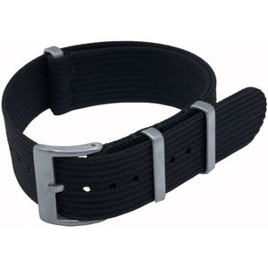 Premium NATO Strap | Zwart | 20 mm + GRATIS tool & pushpins