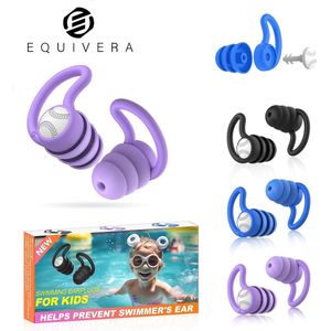 Equivera - Zwem Oordoppen Kind - Herbruikbare Siliconen - Waterdicht Ontwerp - 3 Paar