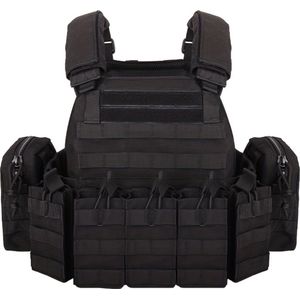 Livano Airsoft Kleding - Tactical Vest - Leger Vest - Indoor & Outdoor Airsoft Accesoires - Airsoft Gear - Paintball - Zwart