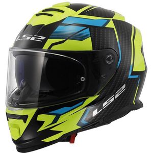 LS2 FF800 Storm II Tracker Black H-V Yellow-06 XL - Maat XL - Helm
