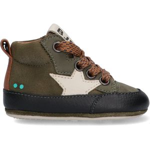 BunniesJR 222521-569 Jongens Babysneakertjes - Groen - Leer - Veters