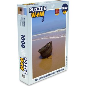 Puzzel Soldatenhelm op het strand - Legpuzzel - Puzzel 1000 stukjes volwassenen
