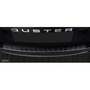 Avisa Zwart RVS Achterbumperprotector passend voor Dacia Duster 2010-2017 'Ribs'