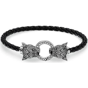 Thomas Sabo - Armband - Zilver - 925 Sterling Zilver - Zwart - 19 cm