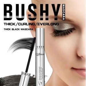 Qibest 4D Waterproof Mascara – | BLACK FRIDAY DEAL | -Intense Zwarte Kleur – Langhoudend Volume & Wimperverlenging – Geen Klontjes of Uitlopen – Voor Verleidelijke, Volle Wimpers