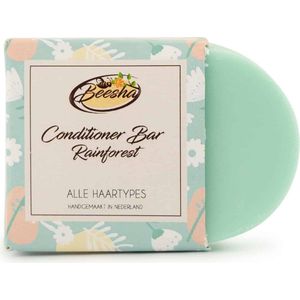 Beesha Conditioner Bar Rainforest | 100% Plasticvrije en Natuurlijke Verzorging | Vegan, Sulfaatvrij en Parabeenvrij | CG Proof