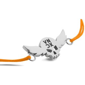 VNDX Amsterdam - Ibiza Rebel Bracelet - Zilver Oranje