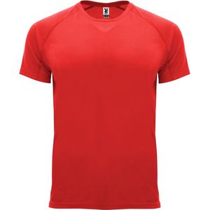Rood unisex sportshirt korte mouwen Bahrain merk Roly maat XL