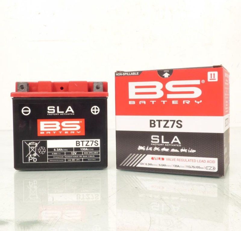 Bs Battery - BTZ7S - AGM-accu - 12 V - 6.3 Ah - Onderhoudsvrij
