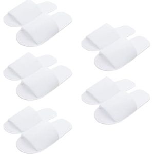 Comfortabele Gastenpantoffels - Zachte Huisschoenen met Open Teen - Set van 5 Paar