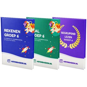 Groep 6 Taal, Rekenen en Begrijpend Lezen - Gegarandeerd betere schoolresultaten - Verhaaltjessomen - Redactiesommen - Spelling - Woordenschat - Begrijpend Lezen - Oefenboeken.nl