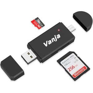 SD/Micro SD Kaartlezer USB Type C en Micro USB OTG Adapter voor Geheugenkaarten