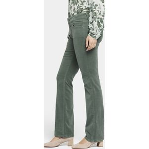 NYDJ Marilyn Straight Jeans Groen Corduroy | Sage Leaf